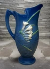 Roseville Pottery - Freesia Delft Blue Ewer 20-10 Vase Pitcher