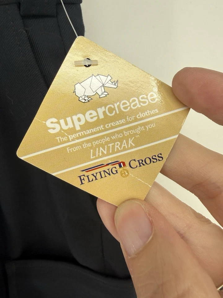 Flying Cross flex waist fechheimer cargo utility Pockets Navy 38 REG wool blend - Image 4 of 4