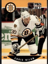 1990-91 Pro Set #409 Chris Nilan Boston Bruins