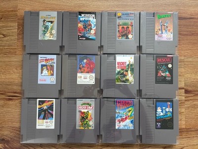 12 Nintendo NES Spiele (Metal Gear, Turtles 2, Prince Of Persia, Cobra Triangle)
