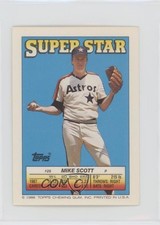 1988 Topps Super Star Sticker Back Cards ( 56) Mike Scott Andre Dawson HOF 0f3j