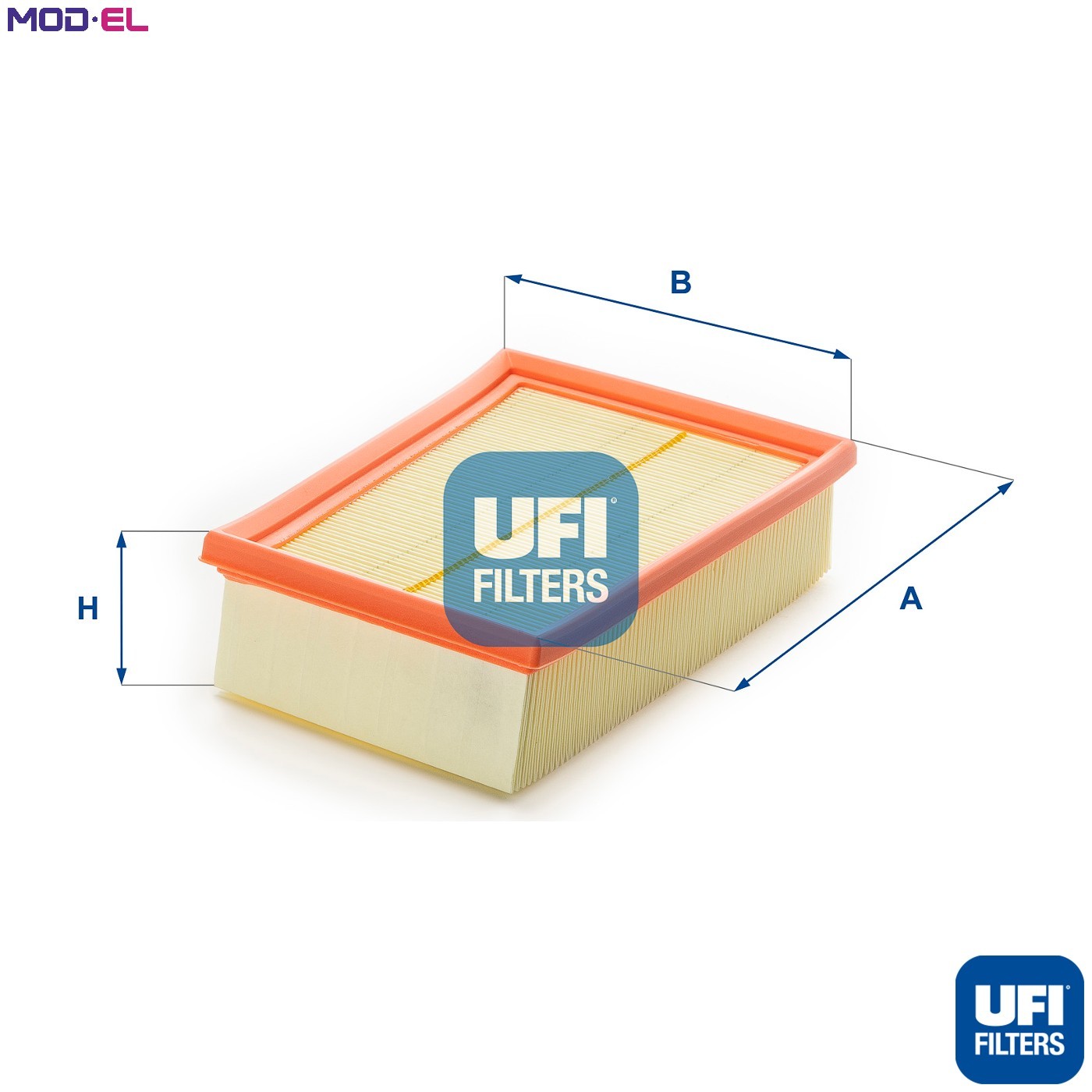 Air filter Filter Insert 30.352.00 UFI for NISSAN RENAULT - Image 3