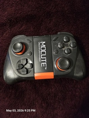 Mocute-050 Wireless Bluetooth Gamepad Controller Black Orange for Android iOS