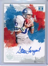 Steve Largent First Ballot Signatures Silver /25: 2020 Impeccable Football. SEA
