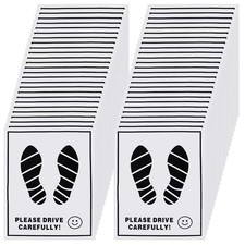 100 Pcs White Kraft Paper Car Floor Mats 20x16 Disposable Universal Fit