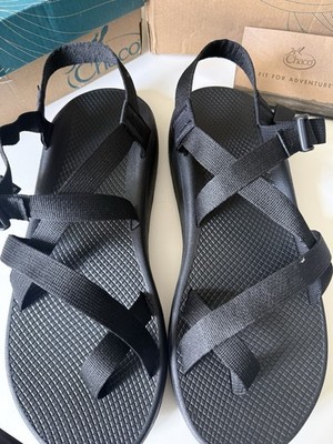 Chaco Z Cloud 2 Classic Strap Sandals Solid Black US Mens Size 14 J106765 NEW