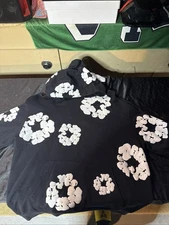 Denim Tears Men’s Hoodie Size Large Black Used Worn Few Times 100% Authentic