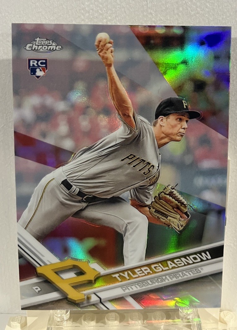 2017 Topps Chrome Tyler Glasnow Pirates Silver Refractor Rookie Card #189