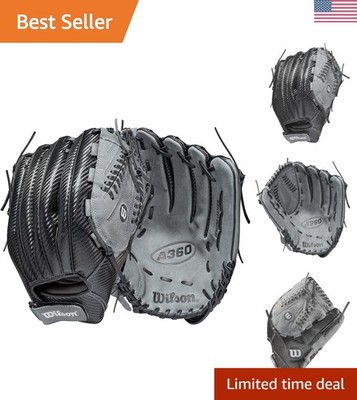 2021 A360 13'' Adult Slowpitch Softball Glove - Right Hand Throw, Black/Grey