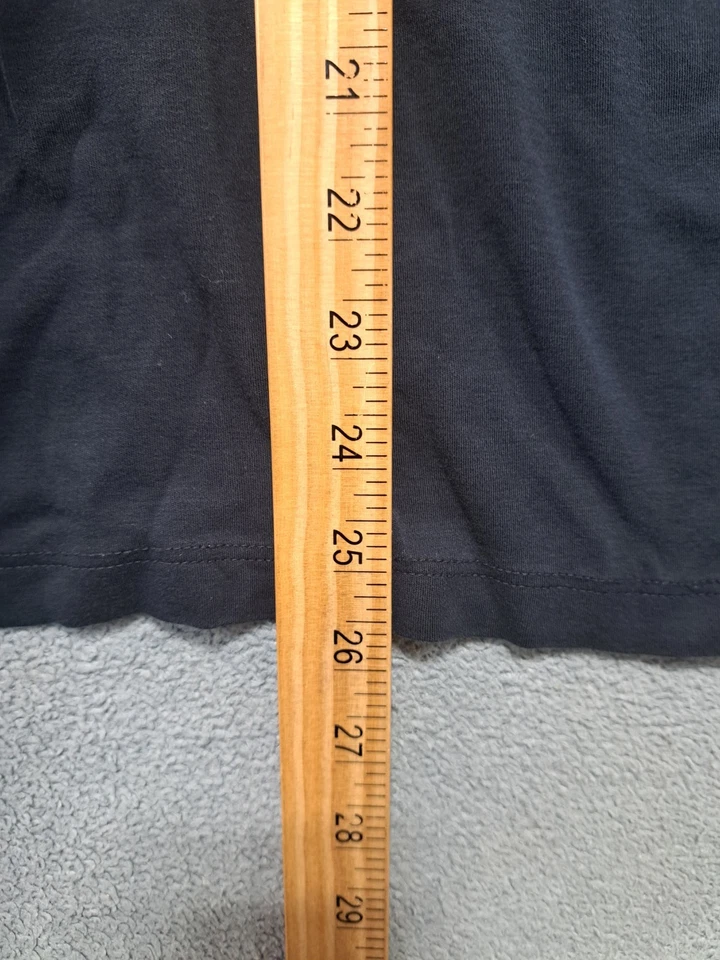 Camiseta Mania Jeans Manga Larga Para Hombre Talla Grande Azul Informal Cuello Redondo Jersey Foto 3 de 4