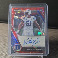 Panini 2021 Prizm Draft Picks Red Ice Victor Dimukeje Auto RC DPA-VDI Duke