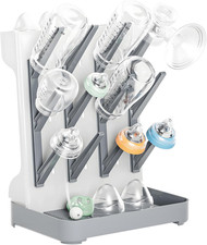 Estante de secado de biberones, soporte vertical extraíble para secador de biberones, ahorro de espacio