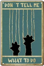 Tin Metal Signs 8x12 ME WHAT TO DO Vintage Look Sign, bar, Cafe,Home Wall Decora