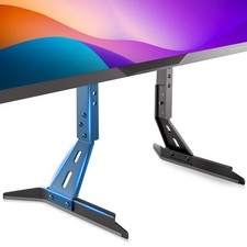 Universal TV Stand Base Replacement,Metal TV Legs-7 Level Height Adjustable,D...