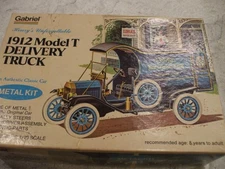 HUBLEY/GABRIEL 1/20 SCALE METAL 1912 MODEL T DELIVERY UNASSEMBLED MODEL KIT NOS!