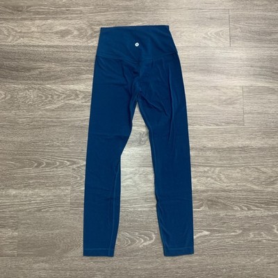 Wmns Lululemon Align II Pant 25'' Pacific Teal Blue W5LJFS Sz. 4