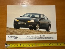 Chrysler Neon U.K. Press Photo 2000