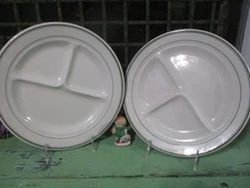 Restaurant Ware Green Stripes Divided Plates Sterling Co. 2