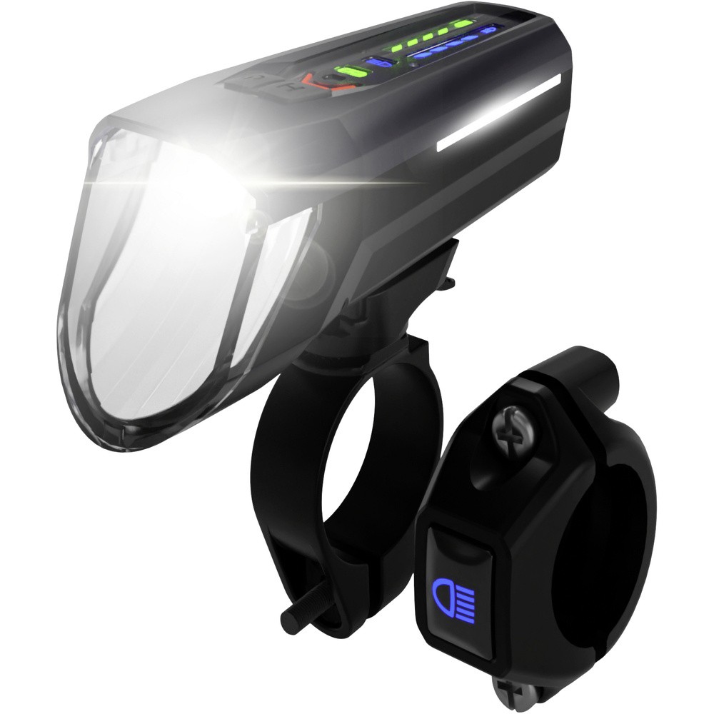 FISCHER FAHRRAD Fahrrad-Scheinwerfer LED batteriebetrieben Schwarz 10890₽