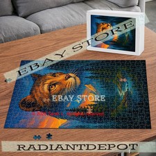 Lion Forest Sunset nature 500pc jigsaw puzzle 15X20.5 in
