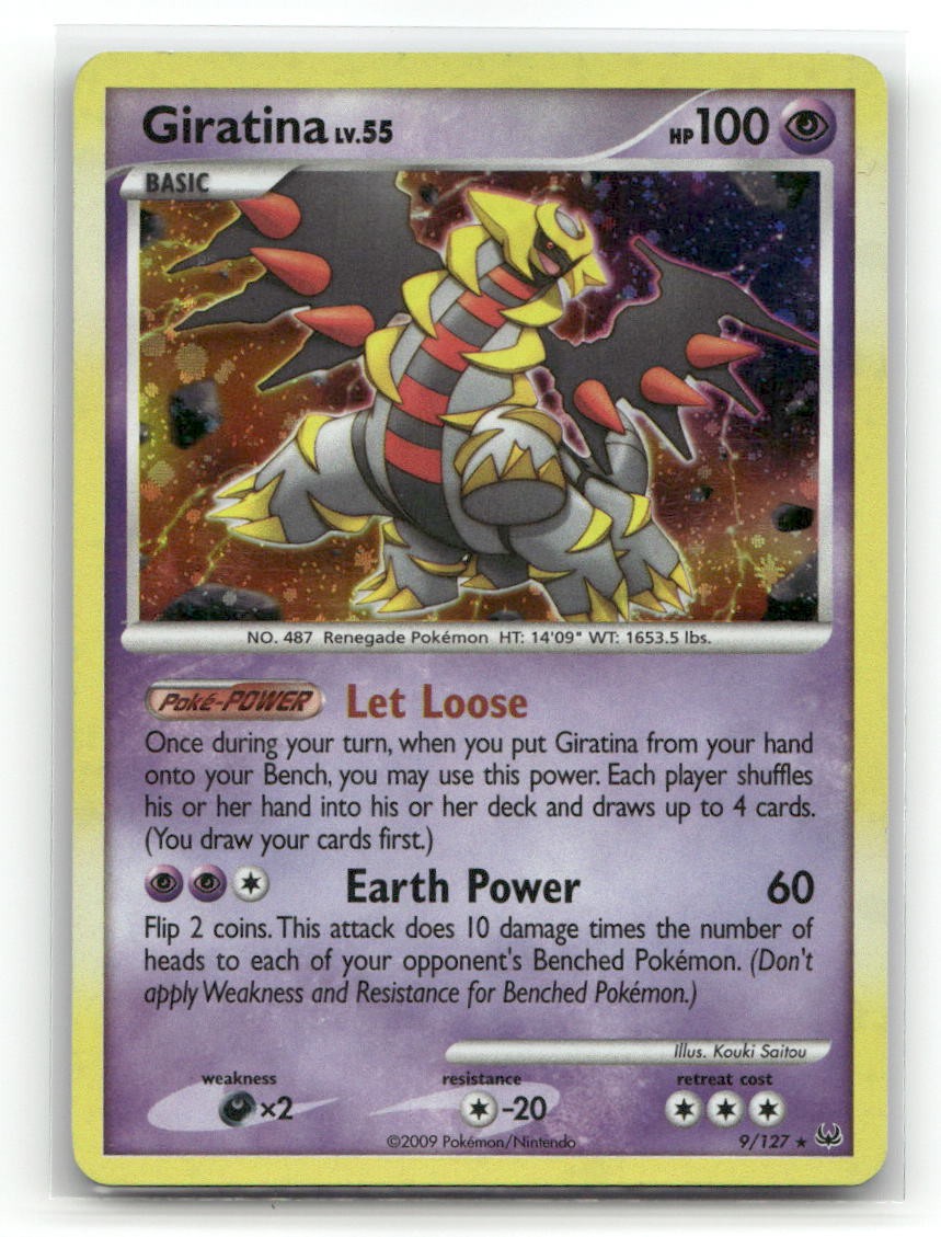 Giratina 9/127 Holo Rare Platinum Pokemon LP