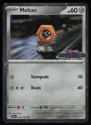 Meltan 102/142 Stellar Crown Stamped Cosmos Holo Promo