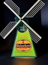 Vintage Heineken Beer Lighted Windmill Bar Sign (Rotating Wheel) VIDEO