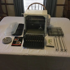 Showtime Rotisserie & BBQ Model 4000 with Kabobs, Heater Tray, Basket Ronco