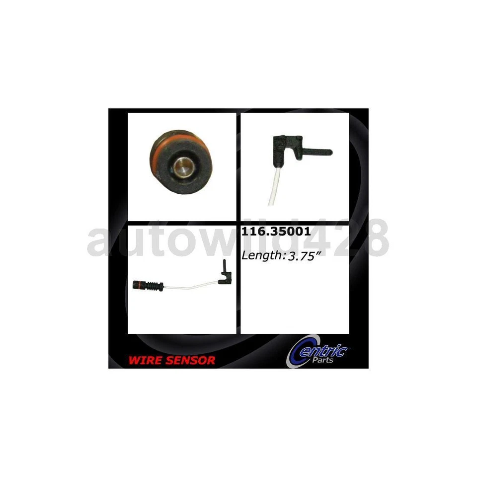 Sensor de desgaste de pastillas de freno de disco centrado 4 piezas trasero para Mercedes-Benz 190E 1987-1993 Foto 4 de 4