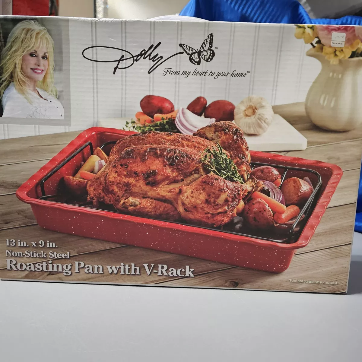 V rack roasting clearance pan