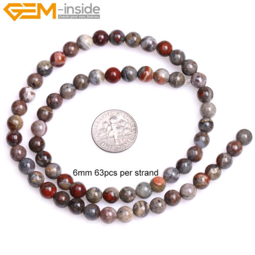 Wholesale Natural Gemstones 6mm Round Spacer Beads For Jewellery Making 15" UK - Picture 134 of 851