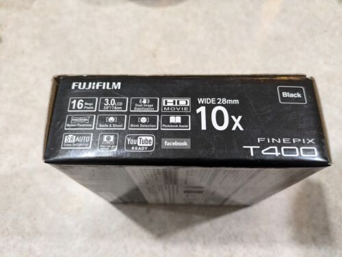 Fujifilm FinePix T400 16.0MP Compact Digital Camera Black Powers On - RJ - Picture 12 of 14