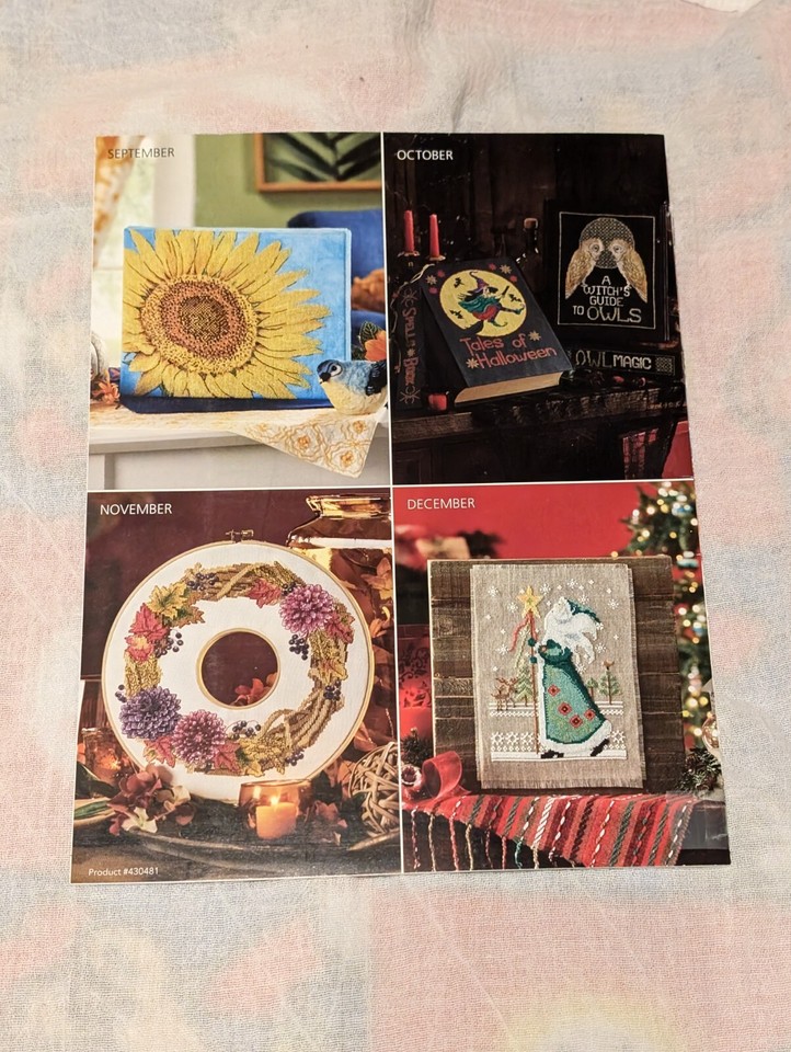 KEEPSAKE CROSS STITCH CALENDAR 2023 Craftways all charts pictured | eBay