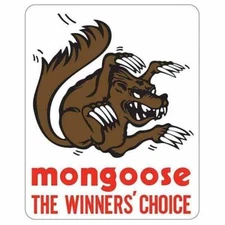 Mongoose Gold Stem / seat post decal - pair