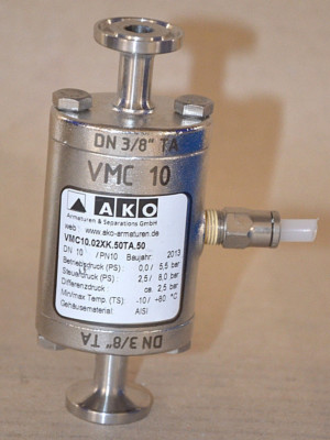 AKO VMC10.02XK.50TA.50 Absperrventil pneumatisch Klemmstutzenanschluss