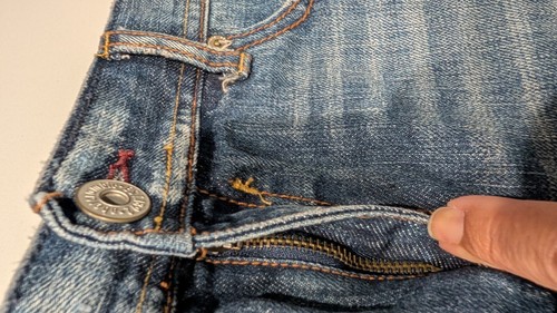 Girl' Abercrombie & Fitch Jean Mini Skirt Raw Hem Sz 16 (30 waist Distressed Vtg - Picture 7 of 13