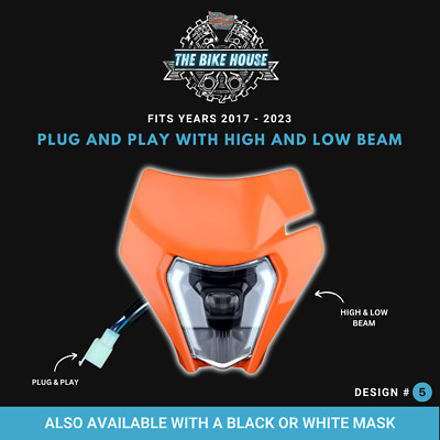 KTM 2017-2023 Feux De Jour LED Orange Phare Super Brillant 4200 Lumens Tpi EXC #