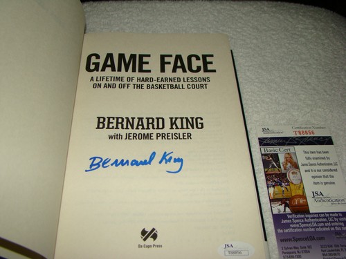 Bernard King Signed 1st Edition Hardback Book Game Face JSA #T88856 Basketball - Imagen 3 de 11