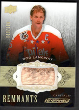 ROD LANGWAY 2018-19 Upper Deck Engrained Remnants STICK #69/100 Capitals Legend