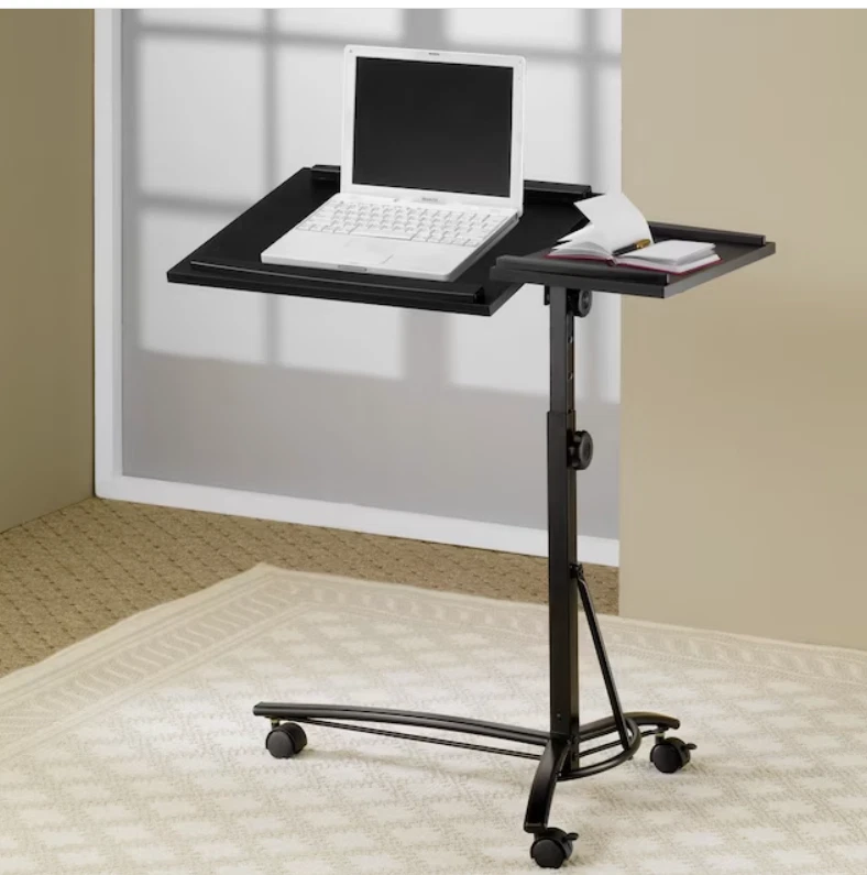 Bandeja de escritorio enrollable negra para computadora Coaster 800215ii - nueva, faltan piezas Foto 2 de 4