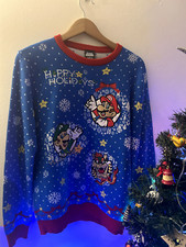 Unisex Super Mario Official Licensed Christmas Jumper