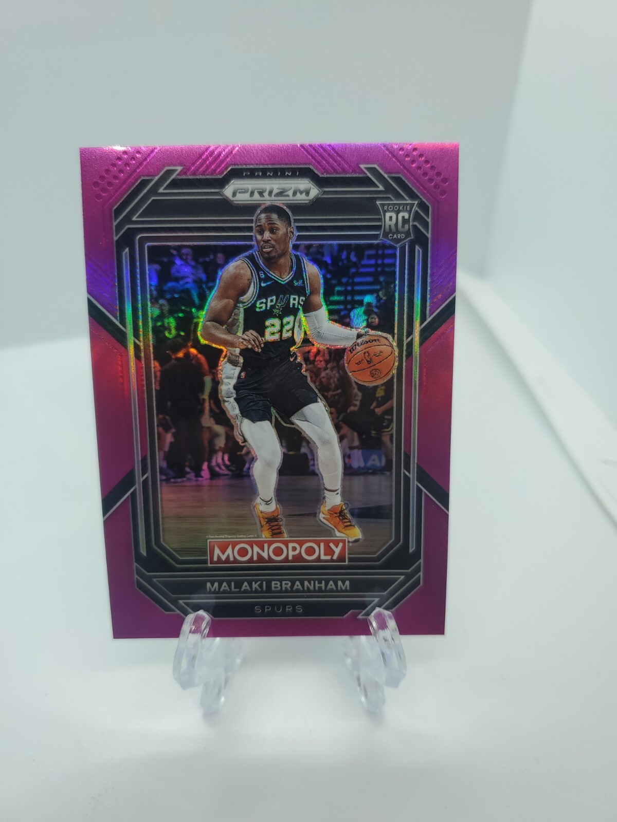 2022-23 Prizm #81 MALAKI BRANHAM Monopoly Pink #/149 Prizm RC Spurs Rookie
