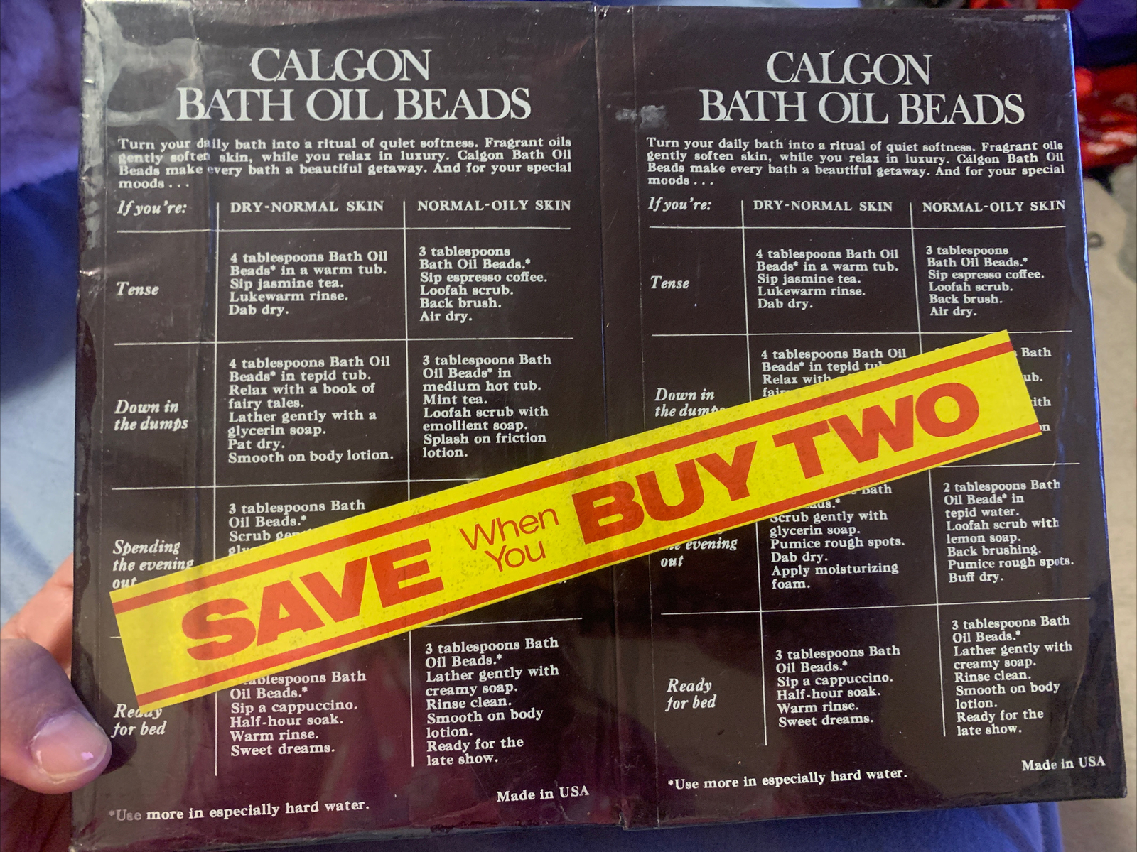 Vintage Calgon Fresh Blossoms Bath Oil Beads Take Me Away 12oz for sale