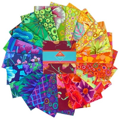 5'' Charm Pack - Kaffe Fassett Spectrum FreeSpirit Cotton Fabric Precuts M518.05
