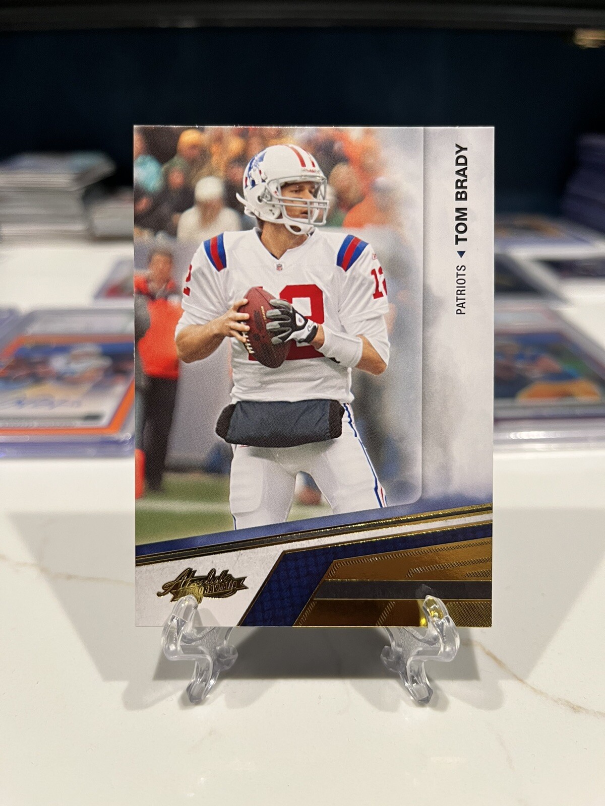 2010 TOM BRADY PANINI ABSOLUTE GOLD FOIL THROWBACK UNIFORM GOAT HOF TB12 MVP