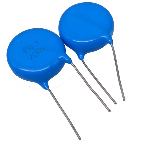 Condensadores de disco de cerámica de stock de EE. UU. 5 piezas 10000pf 10nf 0.01uf 103 20000V 20KV - Imagen 2 de 4