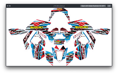 Fits Suzuki LTR450R GRAPHIC KIT STIKERS DECAL kit LTR 450r all years racing