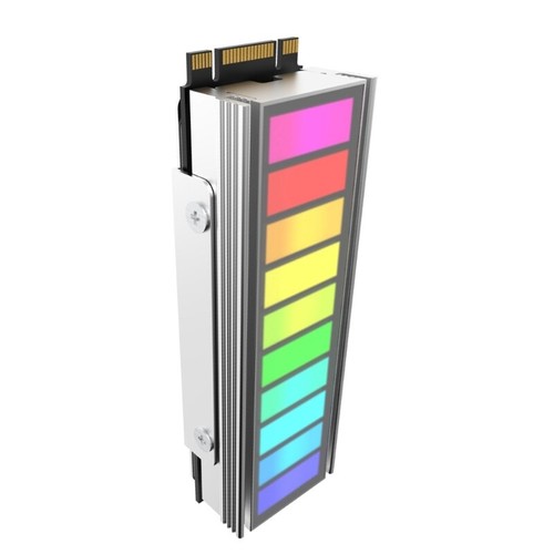 ARGB Sync M.2 2280 SSD Heatsink Computer PC ARGB Cooling Radiator Heat Sink - Afbeelding 4 van 9