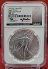 2025(P)Silver Eagle NGC MS70 Eagle Privy FDOI Mercanti/Gaudioso Dual Signature