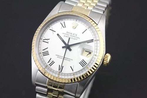 Vintage Rolex Datejust 1601 Cal 1570 Automatic Men`s Dress Buckley Dial Watch - Picture 4 of 18